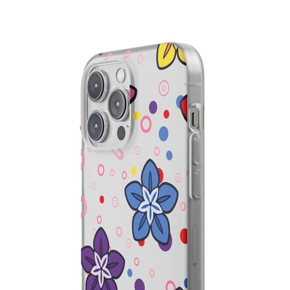 Retro Colorful Flowers Flexi Cases for IPhone and Samsung