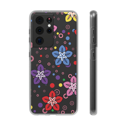 Retro Colorful Flowers Flexi Cases for IPhone and Samsung