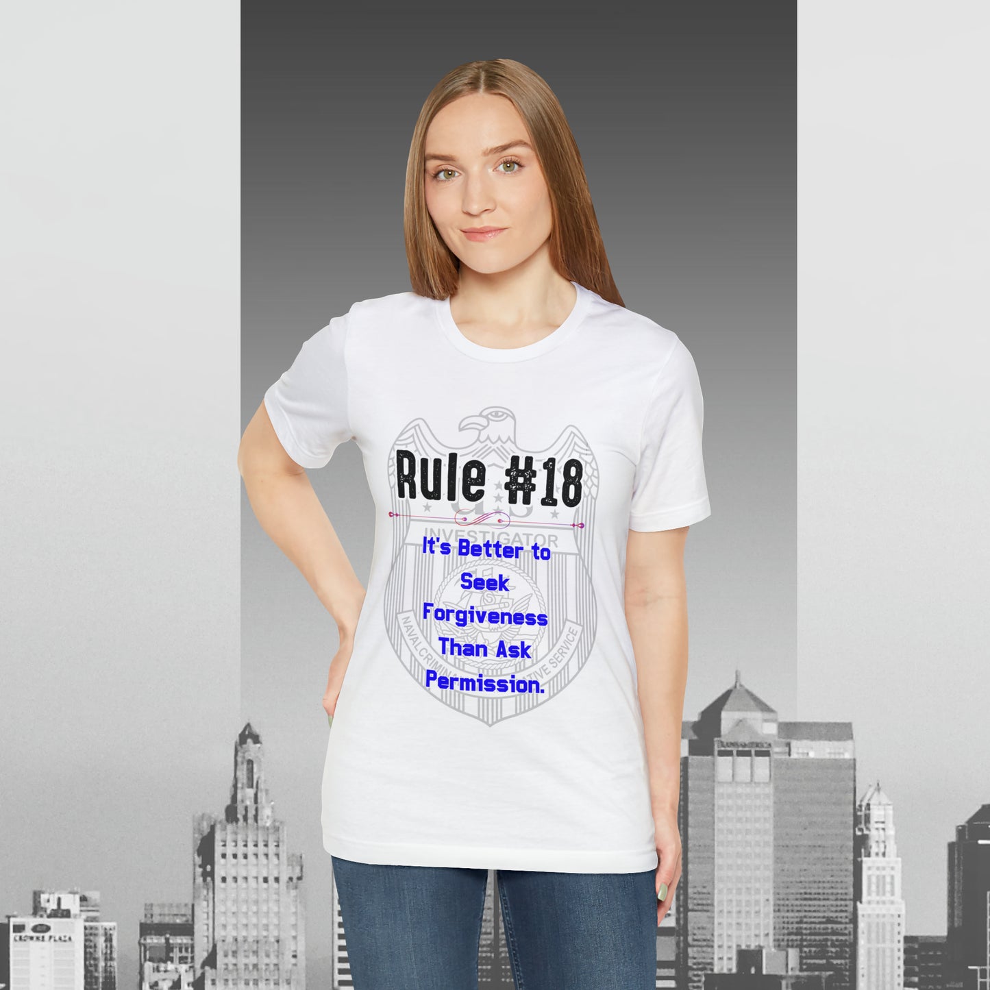 Rules of Gibbs #18 Its's Better to seek Forgiveness, than ask permission Unisex Jersey Short Sleeve Tee