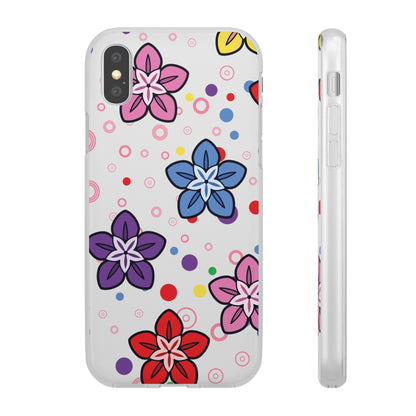 Retro Colorful Flowers Flexi Cases for IPhone and Samsung