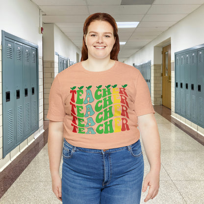 Colorful Teacher Unisex Jersey Short Sleeve Tee