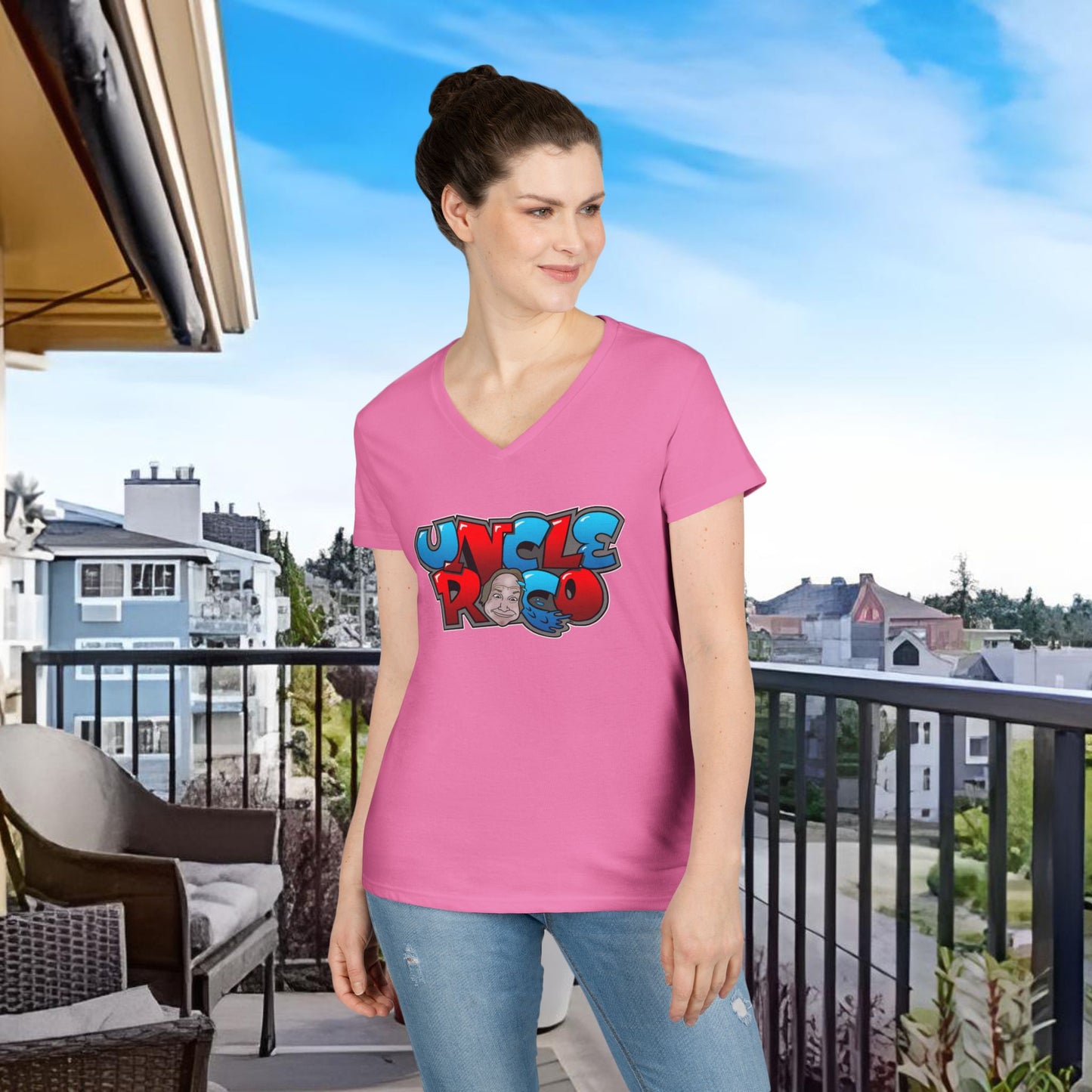 The Uncle Rico Show Lady Dabblers Special Edition Ladies' V-Neck T-Shirt