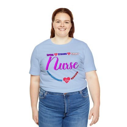 Comfy and Cozy Nurse Bella+Canvas 3001 Jersey T-Shirt: Perfect Gift for Nurses and Nursing Students, Soft Fabric, Various Sizes Available