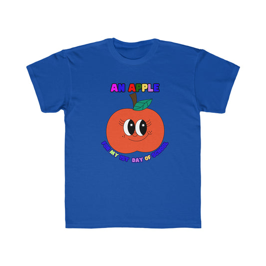 An Apple for my 1st day of School Kids Regular Fit Tee