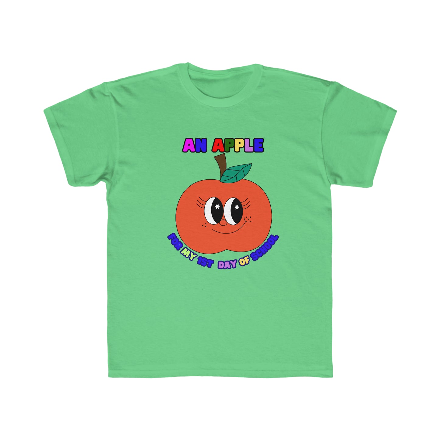 An Apple for my 1st day of School Kids Regular Fit Tee