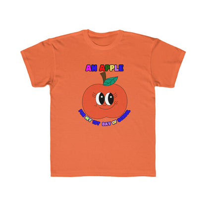 An Apple for my 1st day of School Kids Regular Fit Tee