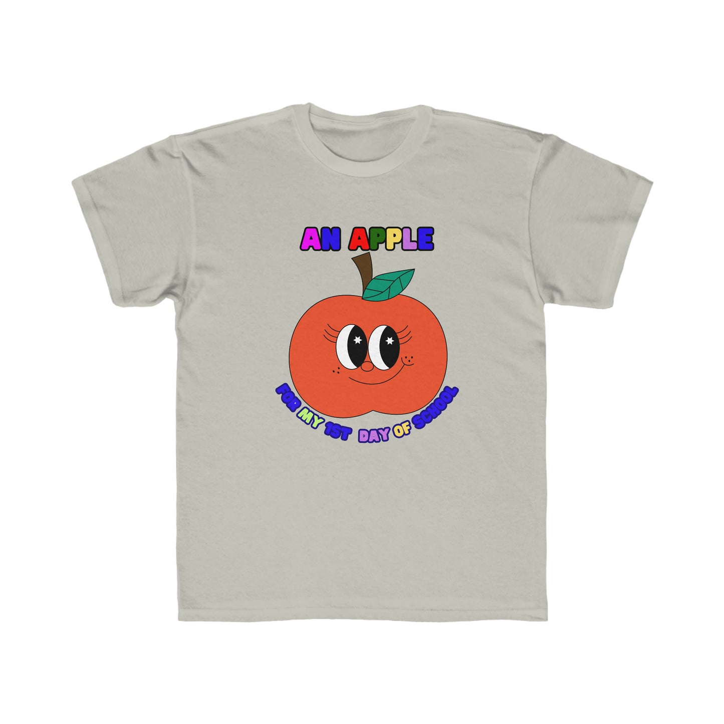 An Apple for my 1st day of School Kids Regular Fit Tee