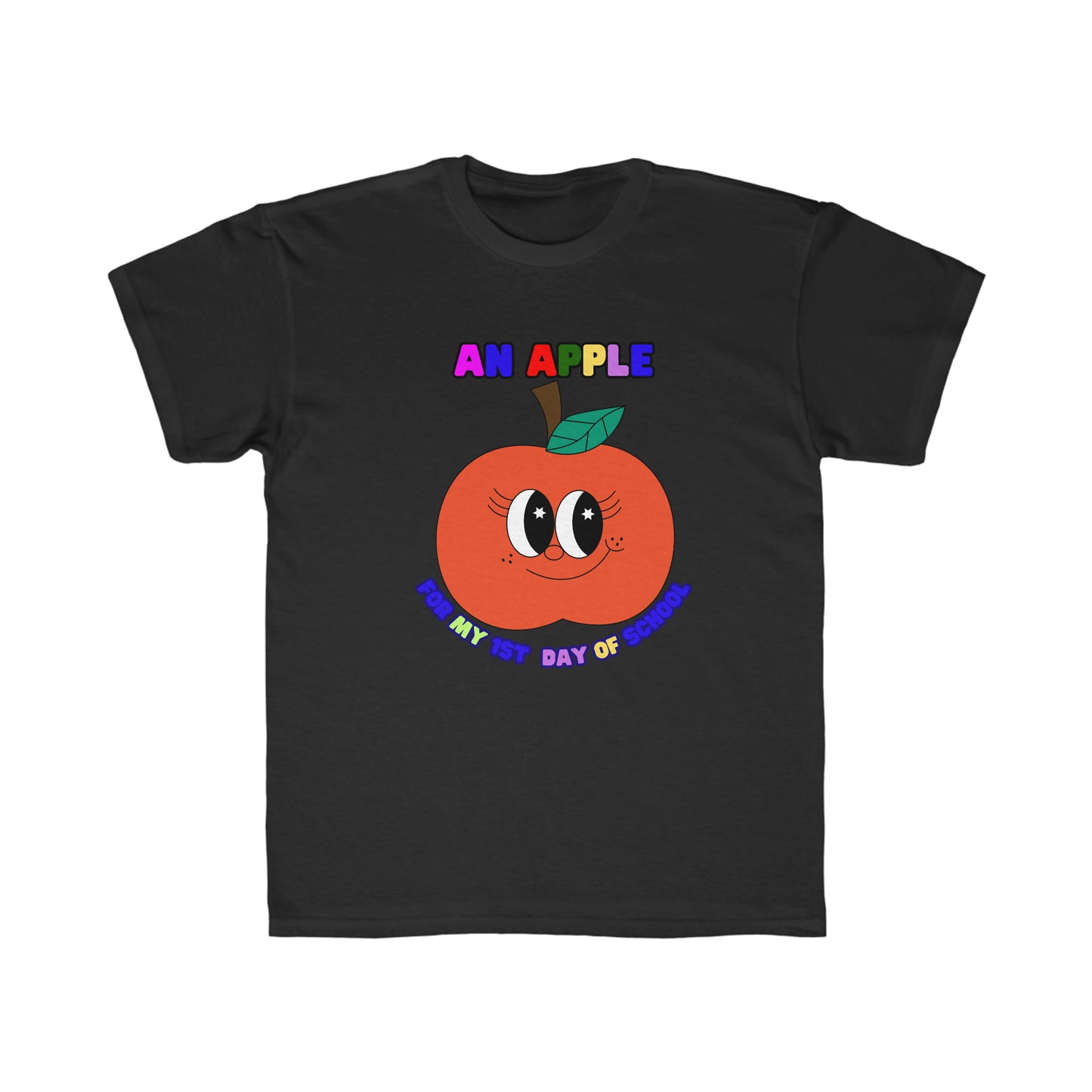 An Apple for my 1st day of School Kids Regular Fit Tee