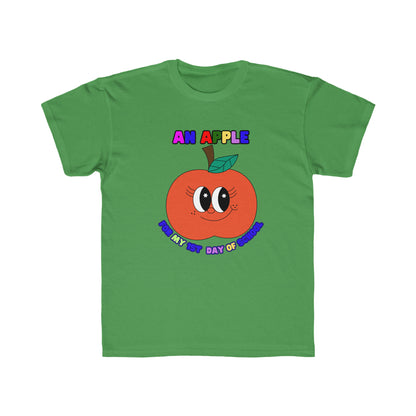 An Apple for my 1st day of School Kids Regular Fit Tee
