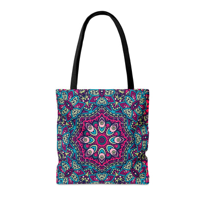 Purple Boho Vibes Tote Bag - AOP Design for Stylish Carrying