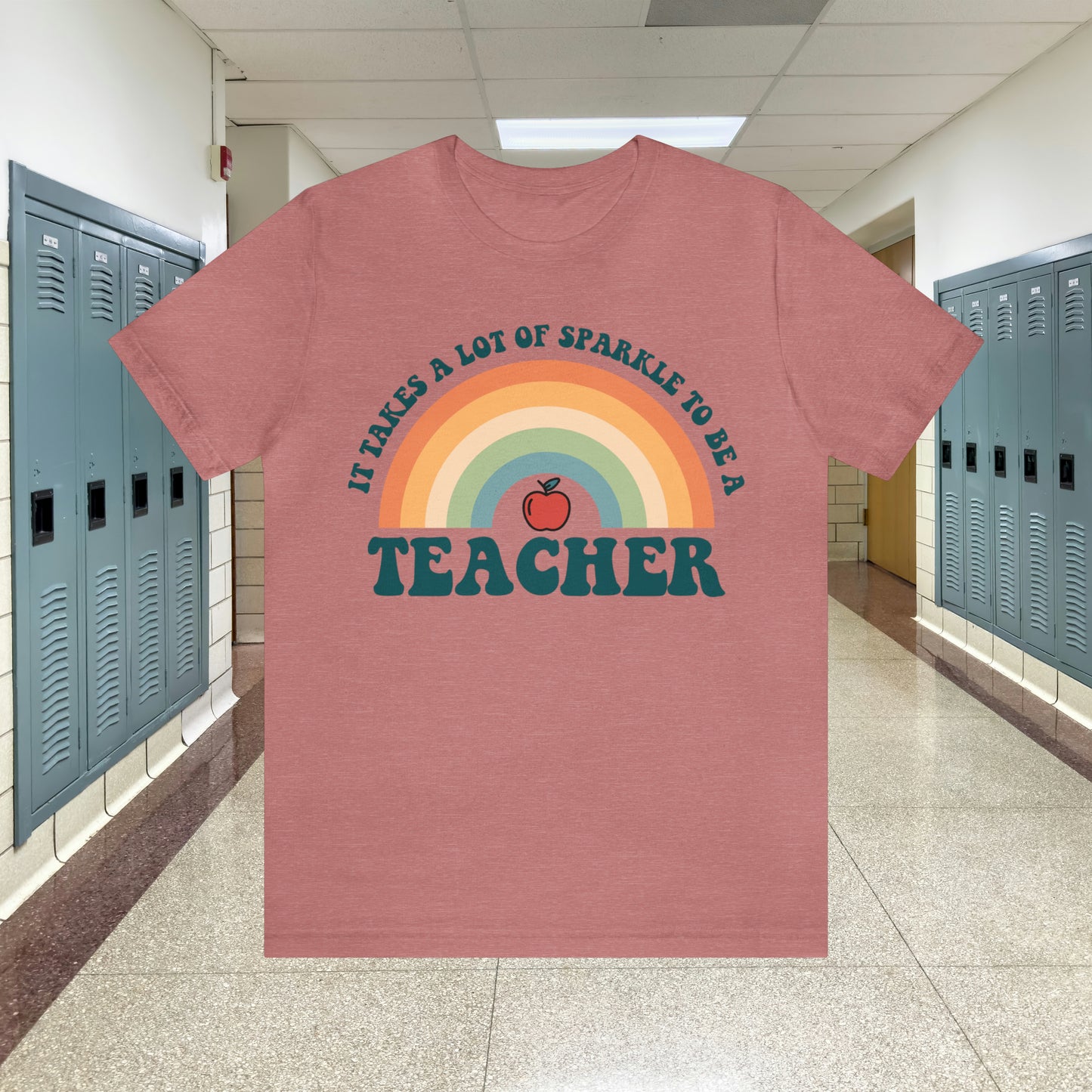 It takes alot of Sparkle to be a Teacher Unisex Jersey Short Sleeve Tee