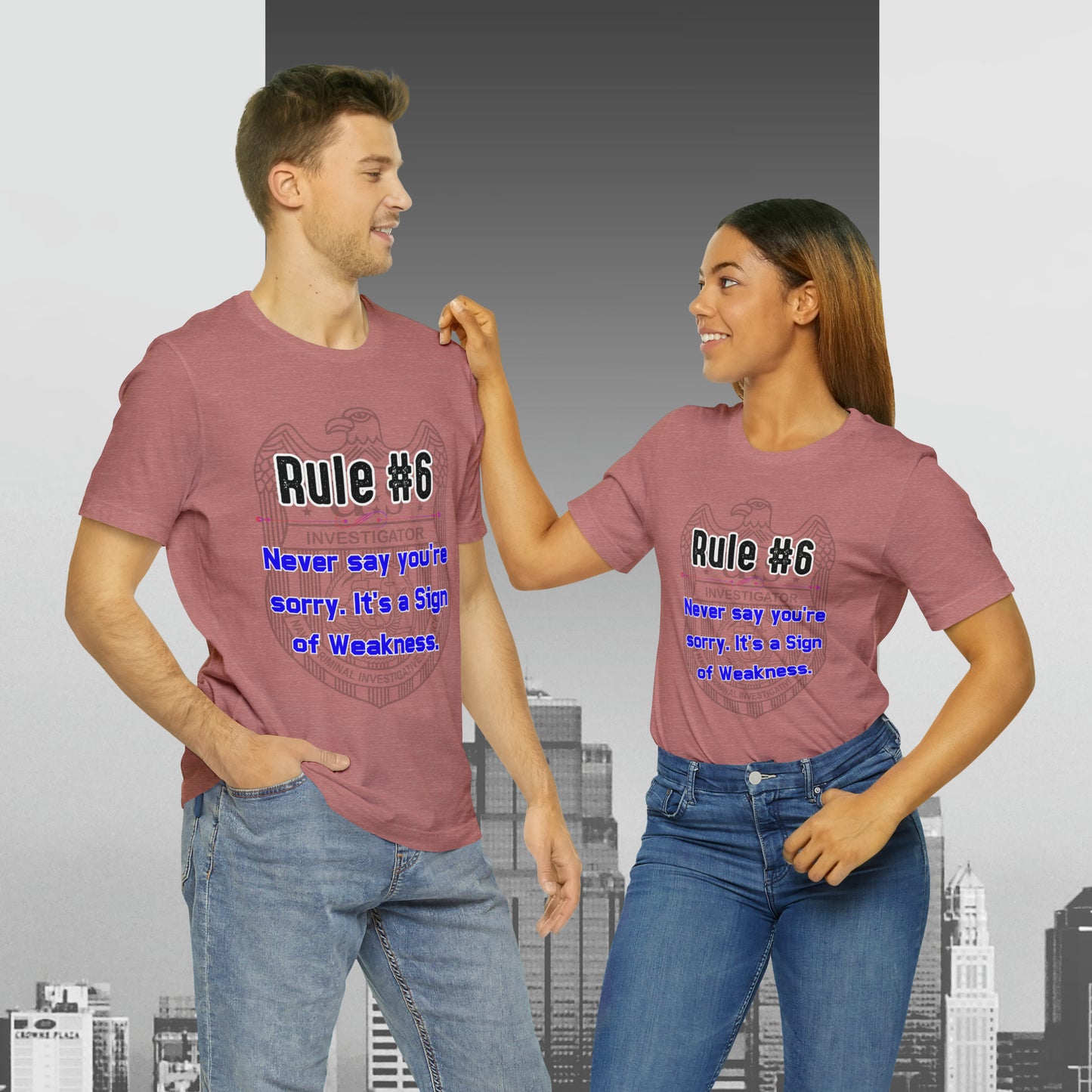 Rules of Gibbs #6 Never Say You're Sorry Unisex Jersey Short Sleeve Tee