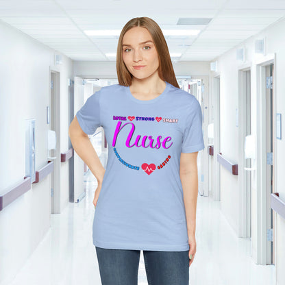 Comfy and Cozy Nurse Bella+Canvas 3001 Jersey T-Shirt: Perfect Gift for Nurses and Nursing Students, Soft Fabric, Various Sizes Available