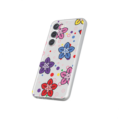 Retro Colorful Flowers Flexi Cases for IPhone and Samsung