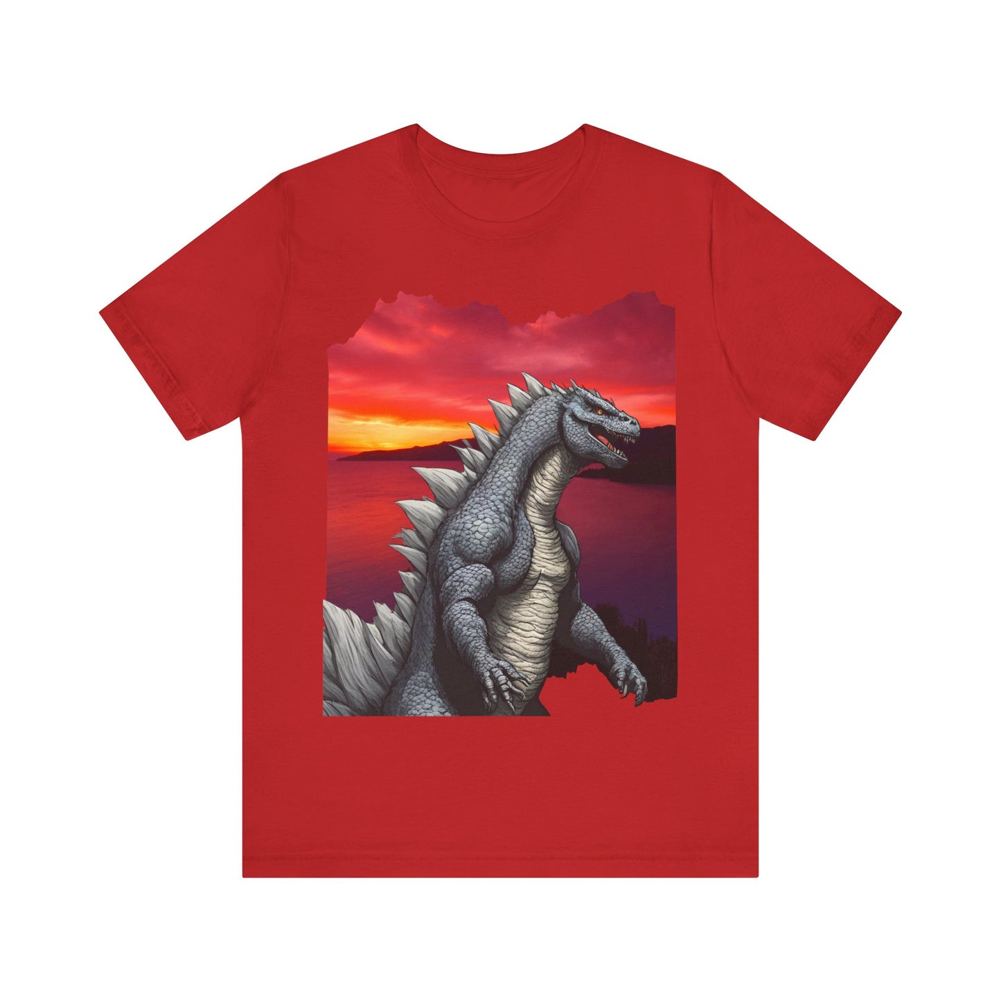 🦎 “Godzilla-Inspired Lizard Unleashed Tee: Roar Your Style!” 🌟Unisex Jersey Short Sleeve Tee