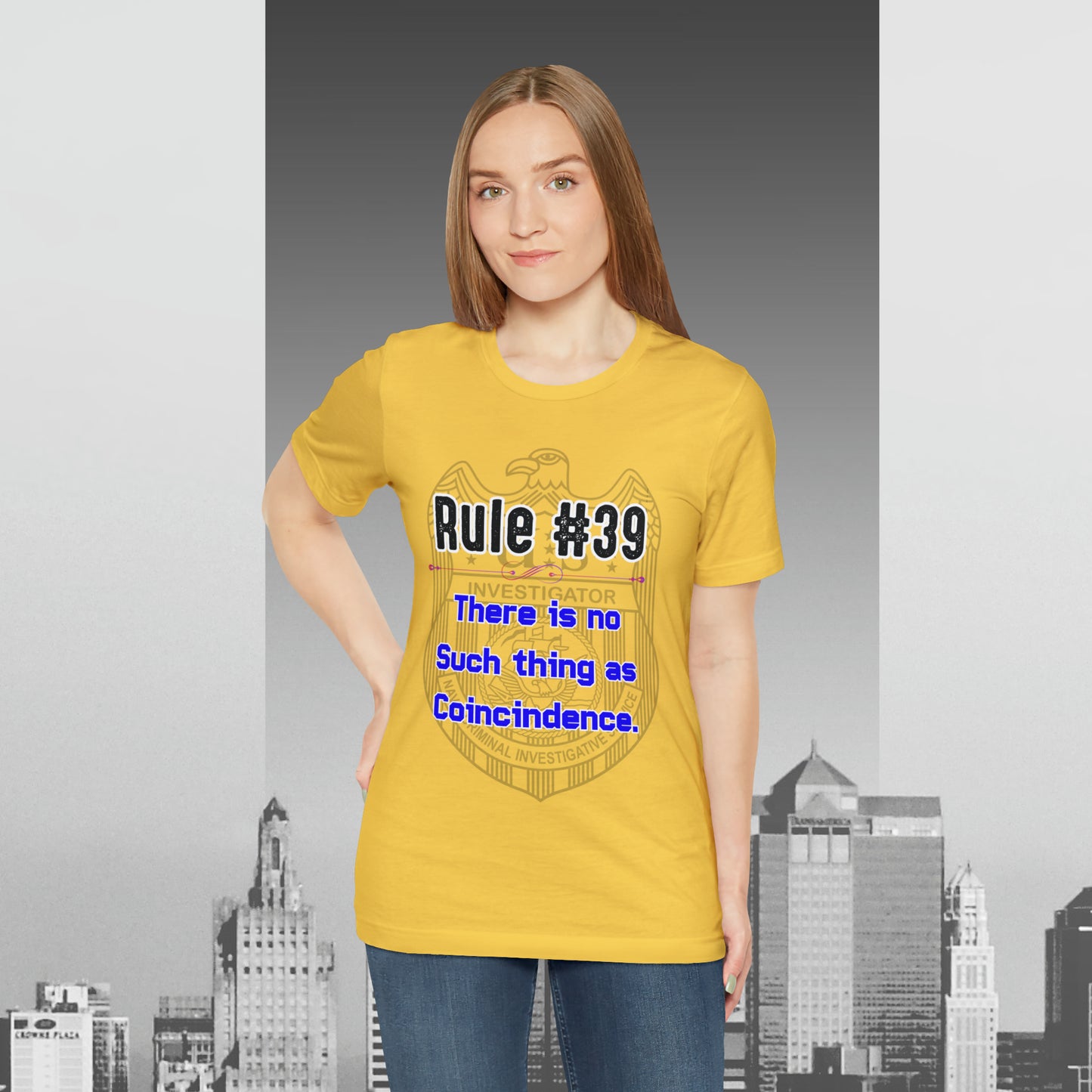 Rules of Gibbs #39 There is no such thing as a Coincidence Unisex Jersey Short Sleeve Tee