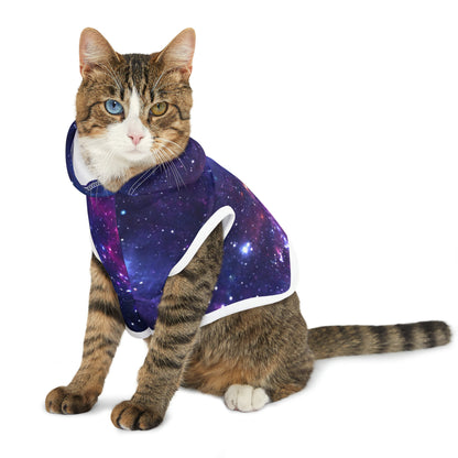 Purple Beyond the Stars Outer Space Out of this World Pet Hoodie