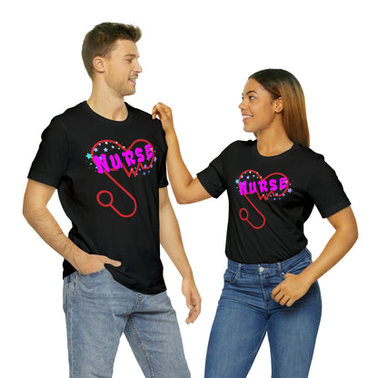 Nurse Love Unisex Jersey Tee Bella+Canvas 3001 Healthcare Gift Medical Students, Soft Fabric, Various Sizes Available