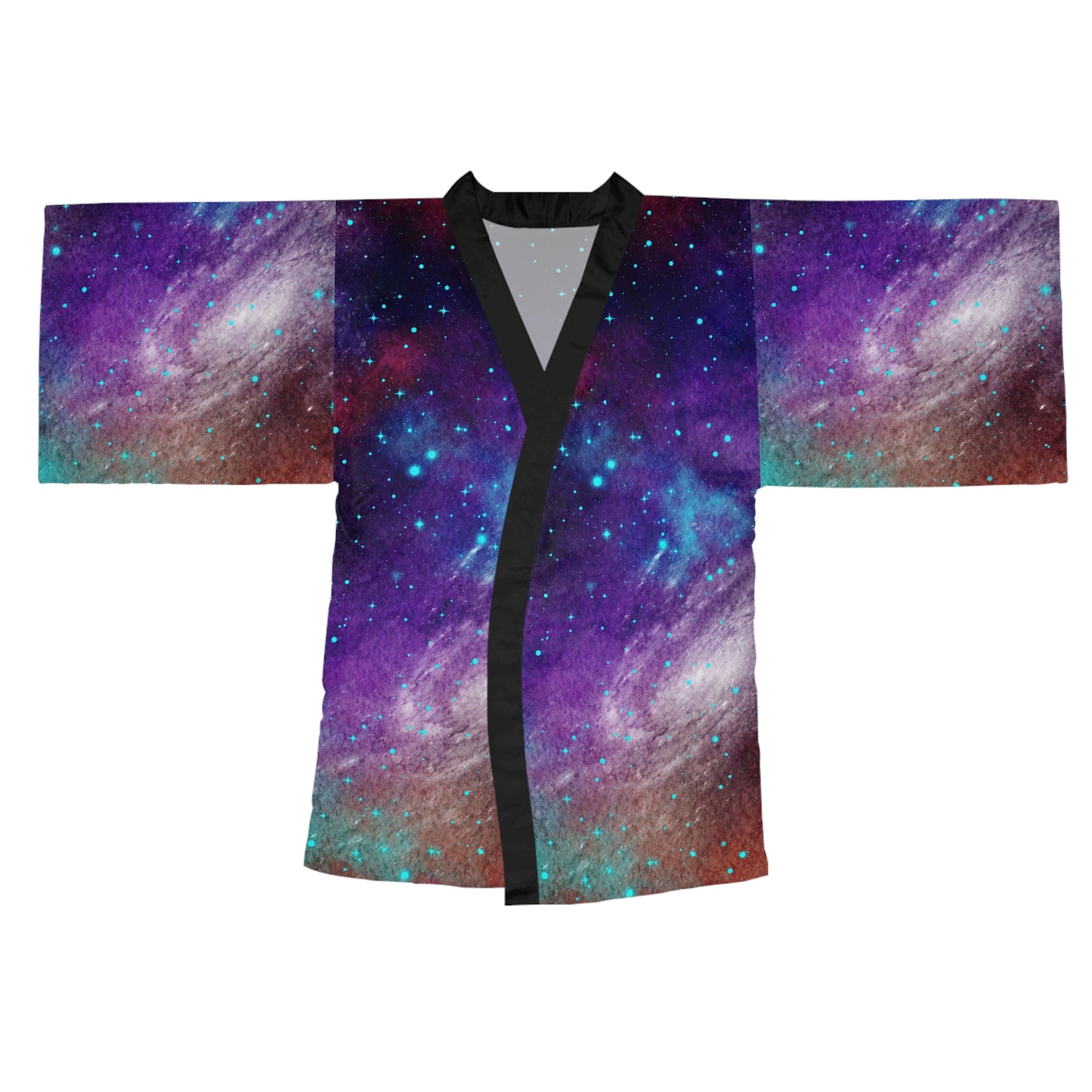 Outer Space Out of this World Long Sleeve Kimono Robe (AOP)