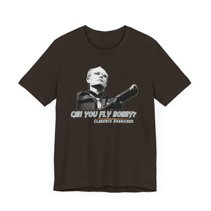 “Can You Fly, Bobby?” Retro RoboCop Tee Clarence Boddicker Quote Unisex Jersey Short Sleeve Tee