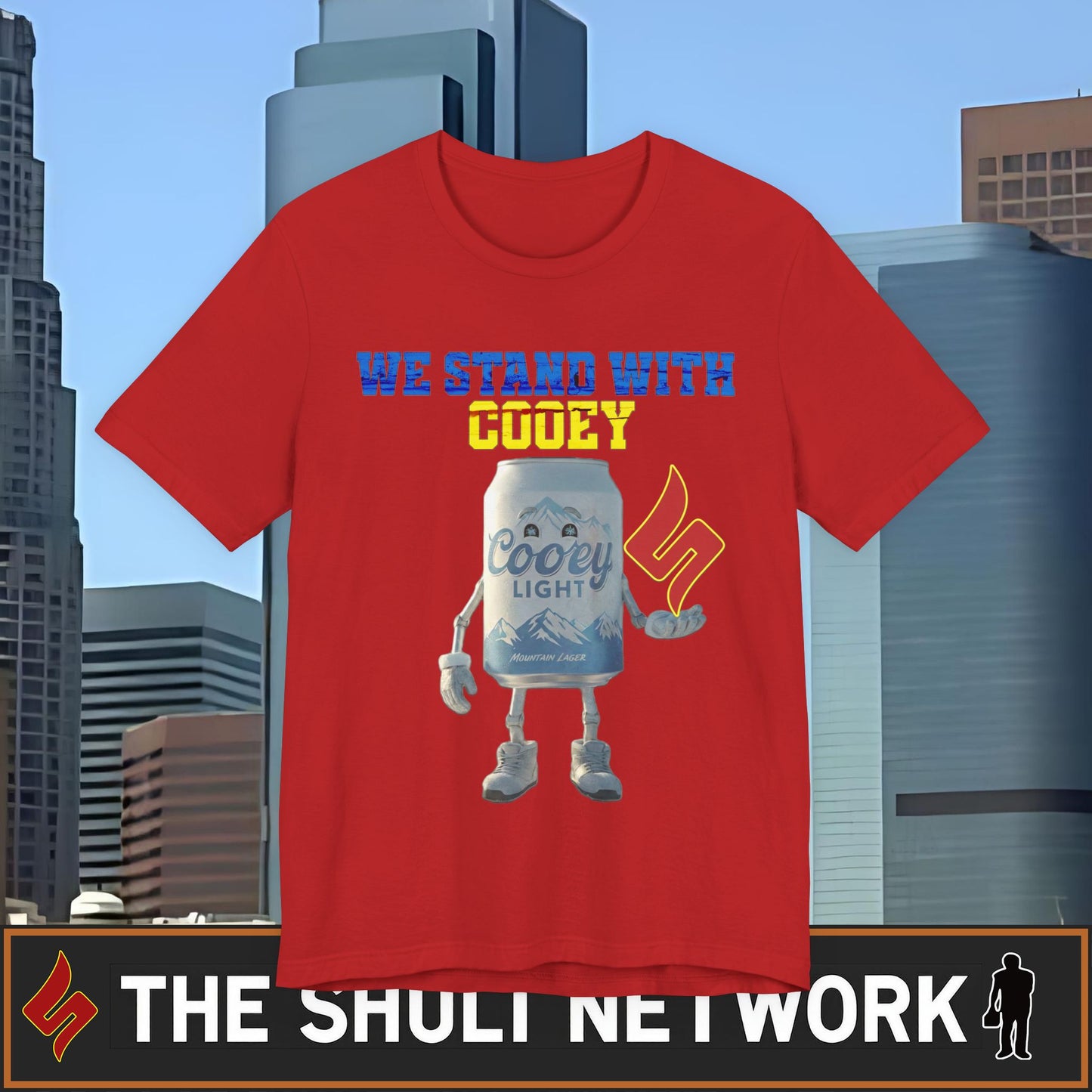 We Stand With Cooey Can Tee — Official Shuli Network Solidarity Drop