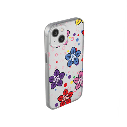 Retro Colorful Flowers Flexi Cases for IPhone and Samsung