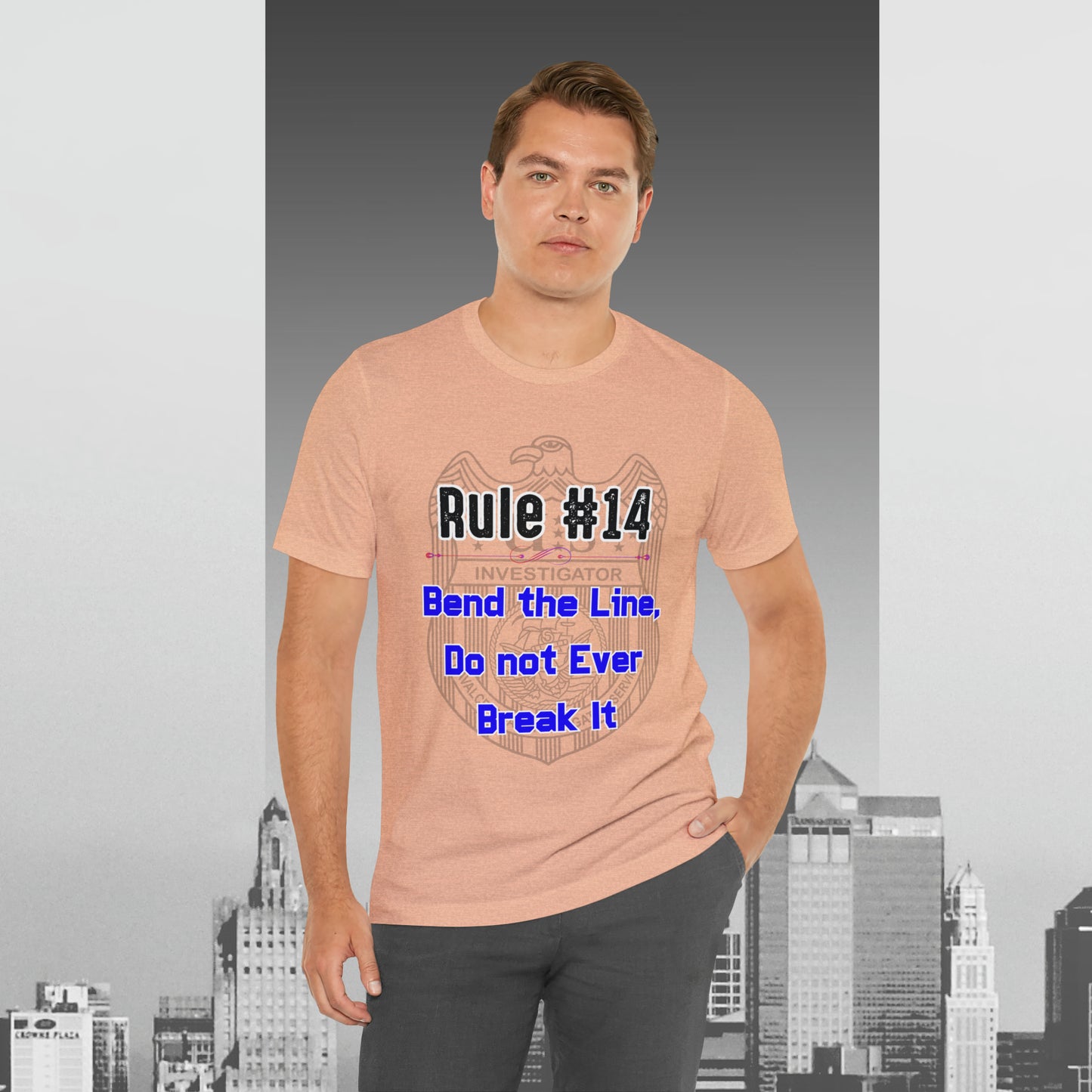 Rules of Gibbs #14 Bend the Line, Do not Break the Line Unisex Jersey Short Sleeve Tee