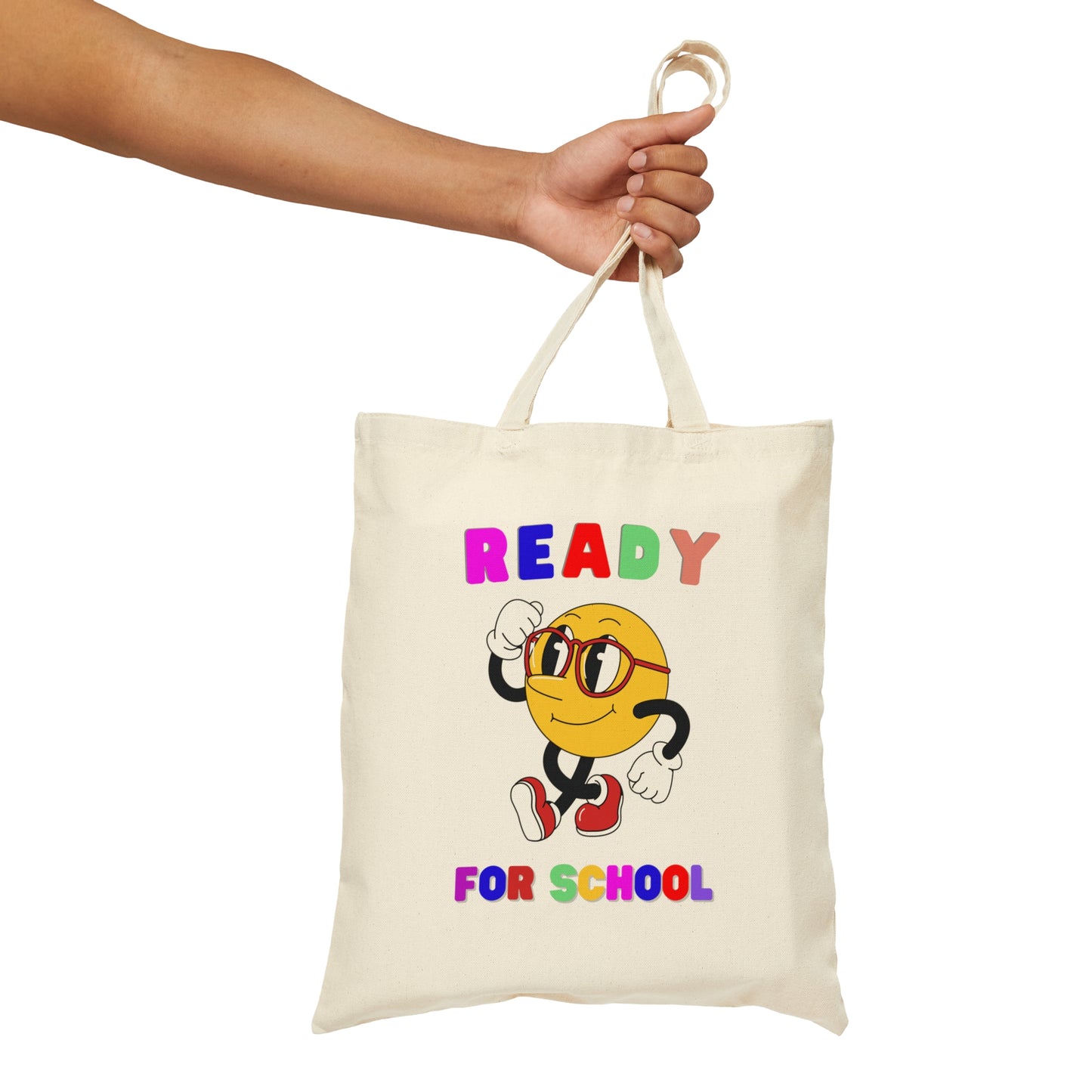 Ready For School Cotton Canvas Tote Bag