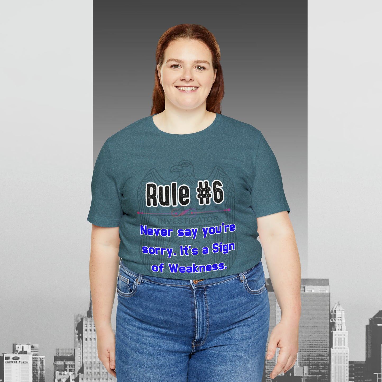 Rules of Gibbs #6 Never Say You're Sorry Unisex Jersey Short Sleeve Tee