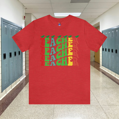 Colorful Teacher Unisex Jersey Short Sleeve Tee