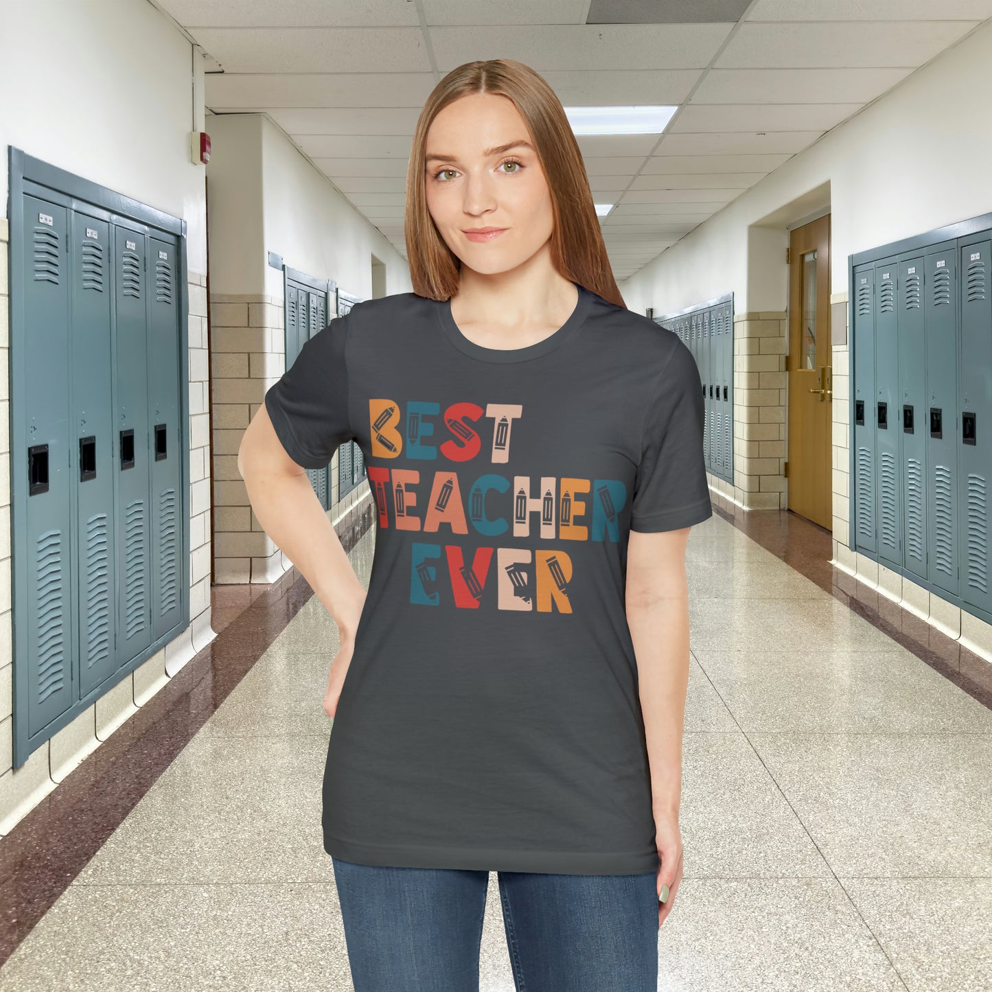 Best Teacher Ever Unisex Jersey Short Sleeve Tee