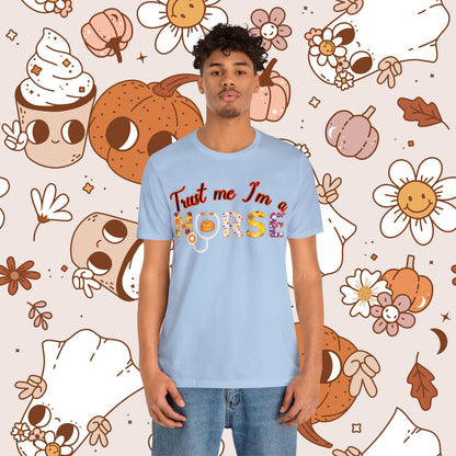 Trust me I'm a Nurse Halloween Retro Unisex Jersey Short Sleeve Tee