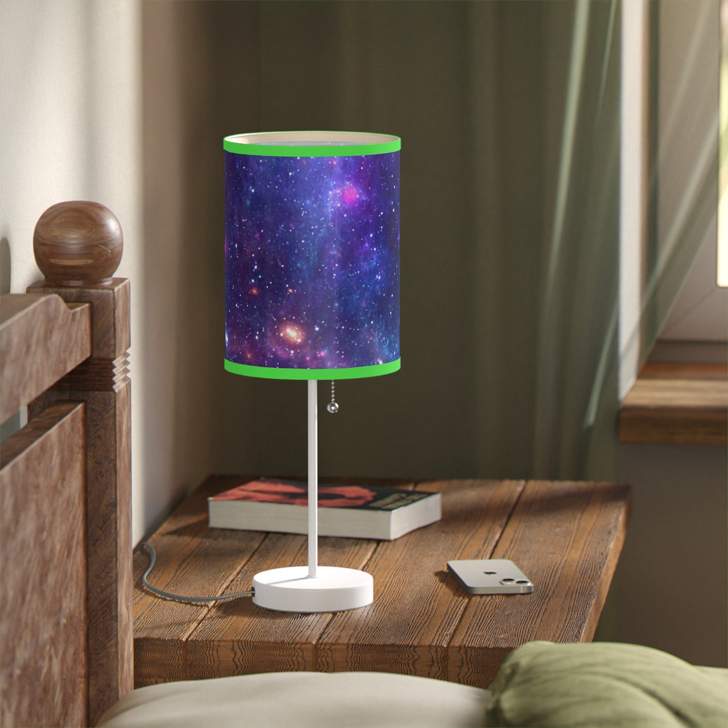 Purple Beyond the Stars Outer Space Out of this World Lamp on a Stand, US|CA plug