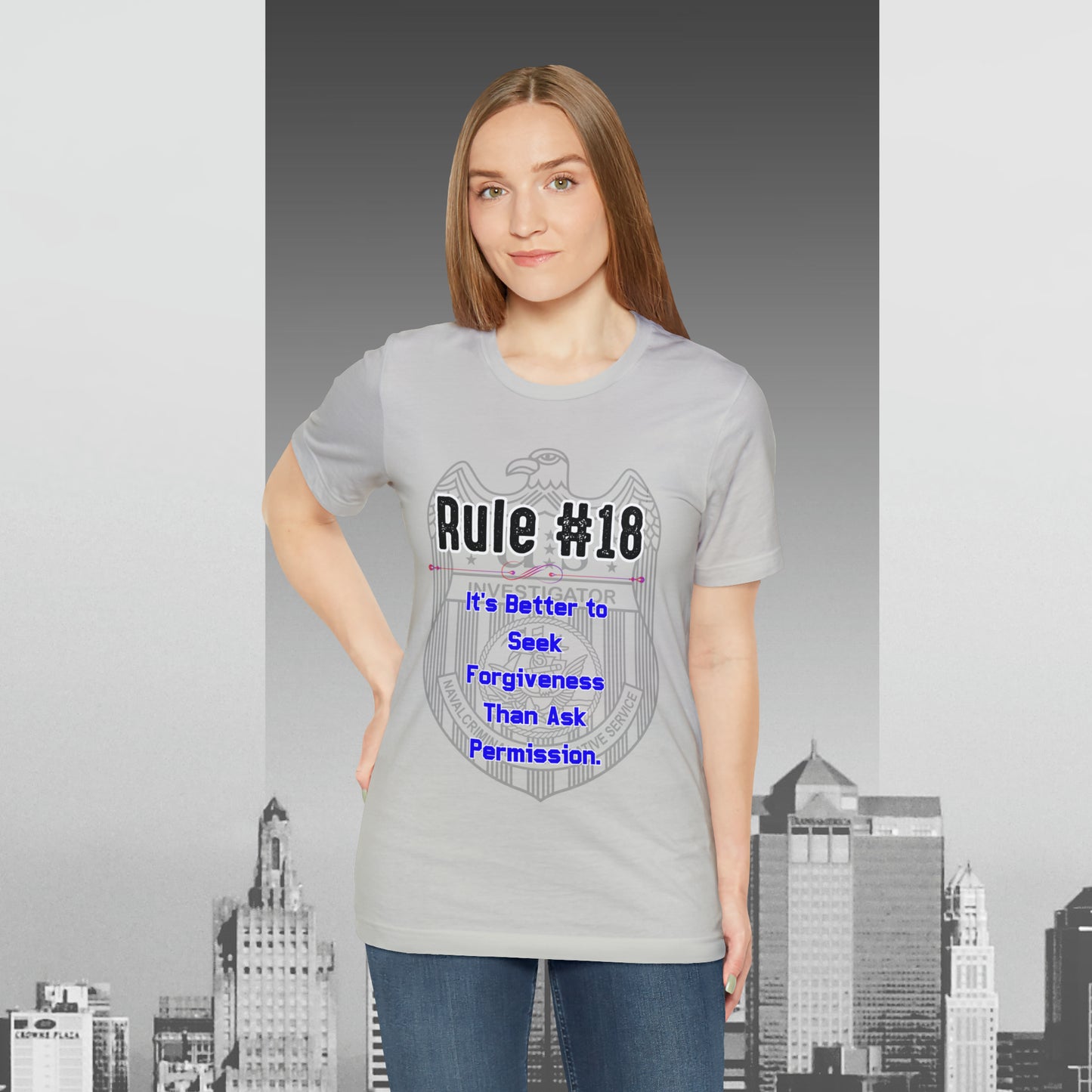 Rules of Gibbs #18 Its's Better to seek Forgiveness, than ask permission Unisex Jersey Short Sleeve Tee