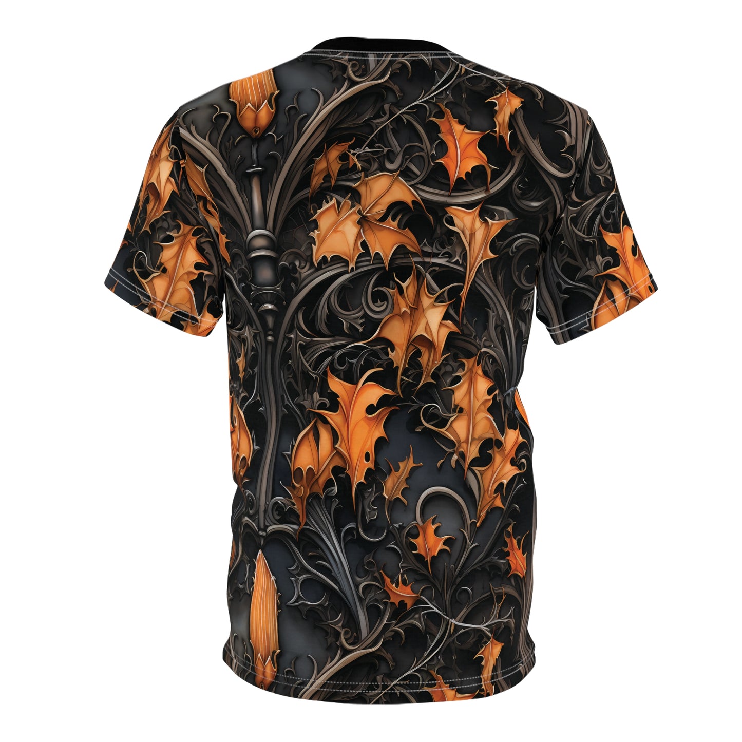 Halloween Leaves Gothic Unisex Cut & Sew Tee (AOP)