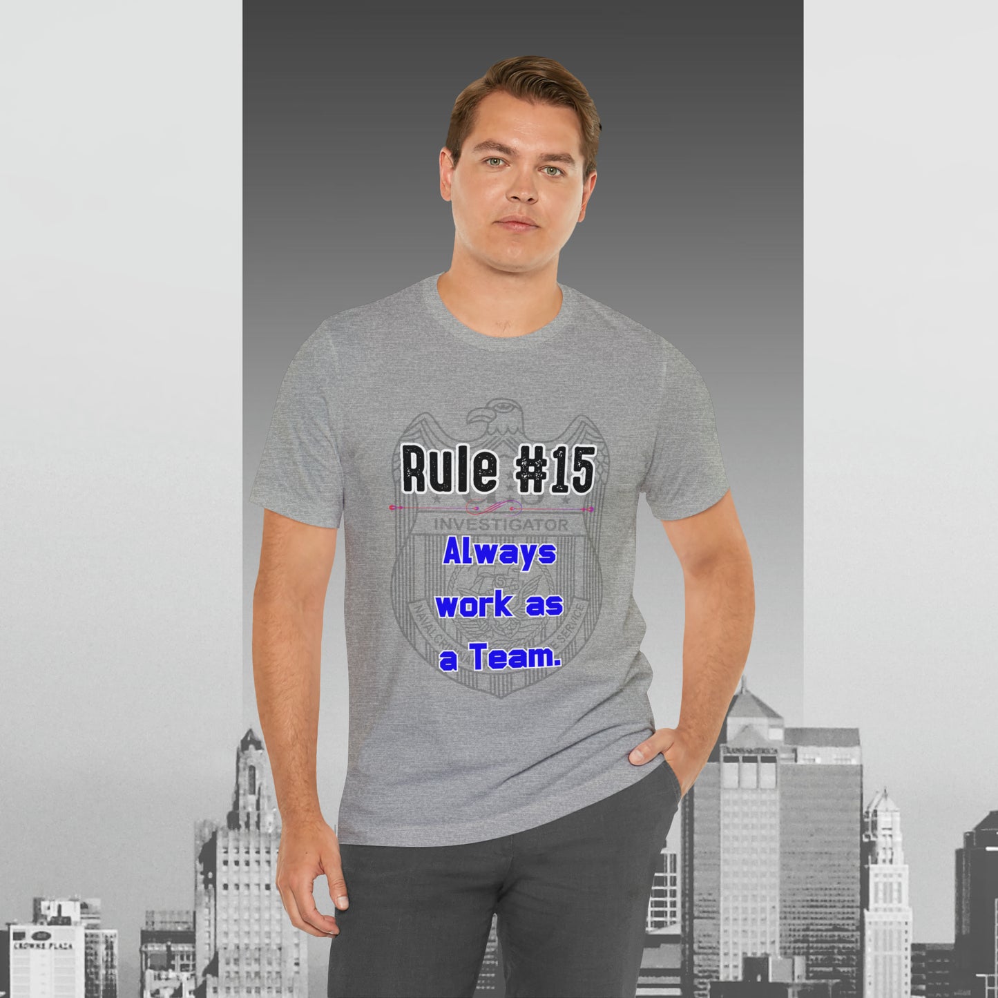 Rules of Gibbs #15 Always work as a Team Unisex Jersey Short Sleeve Tee