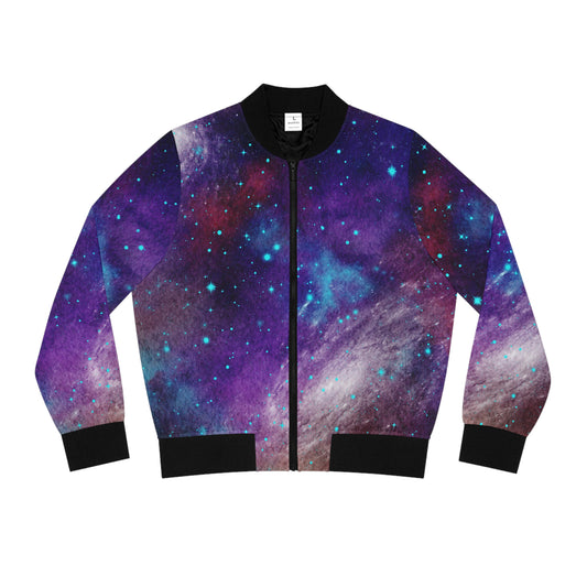 Outer Space Out of this World Women's Bomber Jacket (AOP)