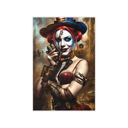 Hyper Realistic Steampunk Harley Quinn Wall Decals