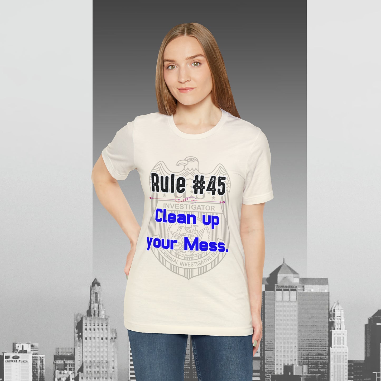 Rules of Gibbs #45 Clean up your Mess Unisex Jersey Short Sleeve Tee