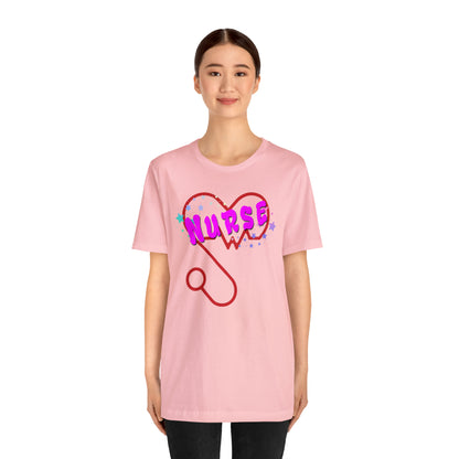 Nurse Love Unisex Jersey Tee Bella+Canvas 3001 Healthcare Gift Medical Students, Soft Fabric, Various Sizes Available