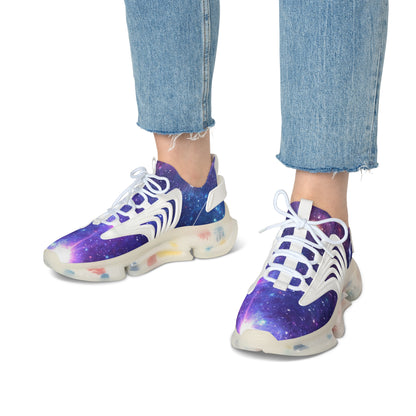 Purple Beyond the Stars Outer Space Out of this World Women's Mesh Sneakers