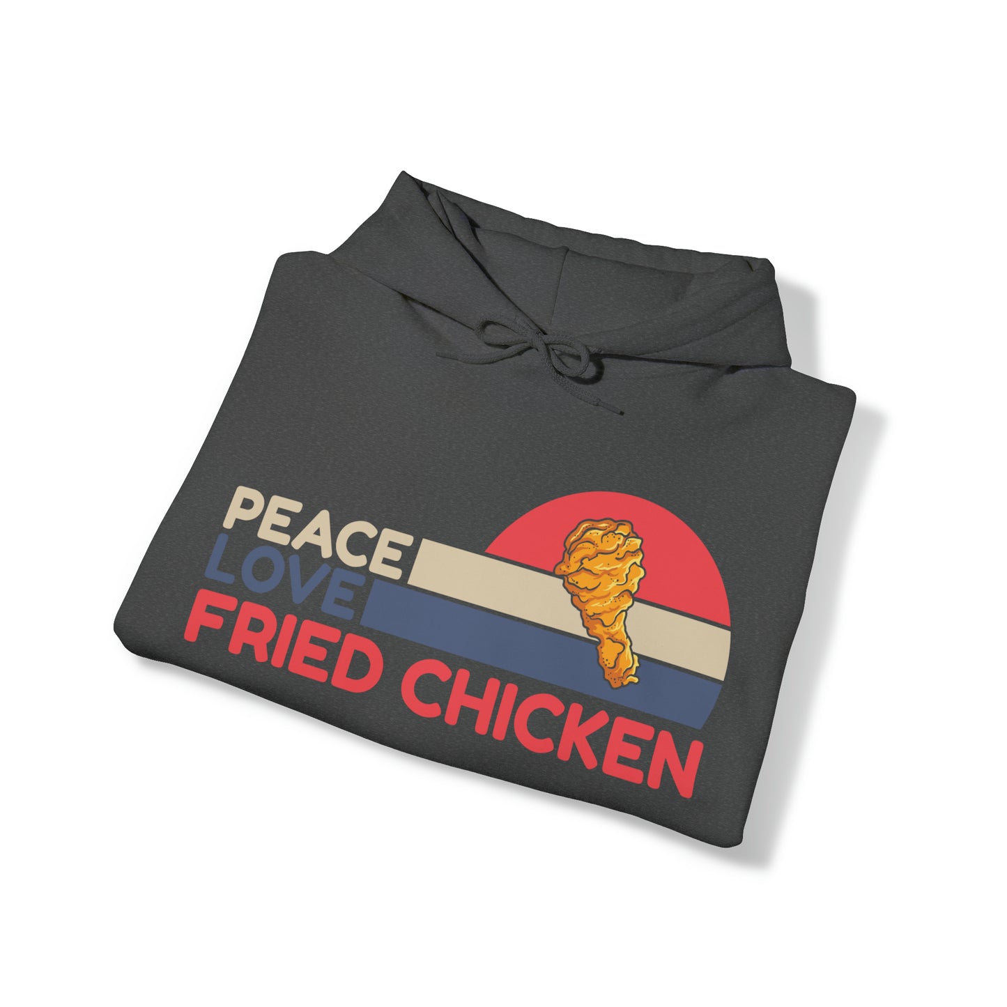 Peace Love Fried Chicken Unisex Heavy Blend™ Hooded Sweatshirt