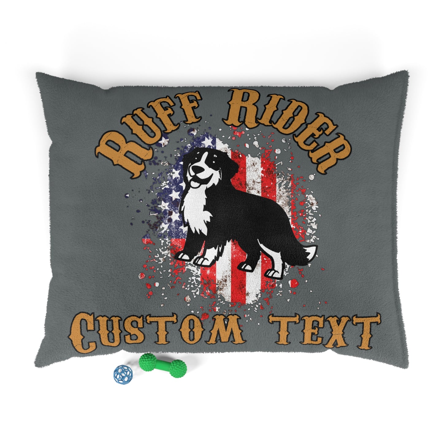 Ruff Rider "Custom Text" Pet Bed