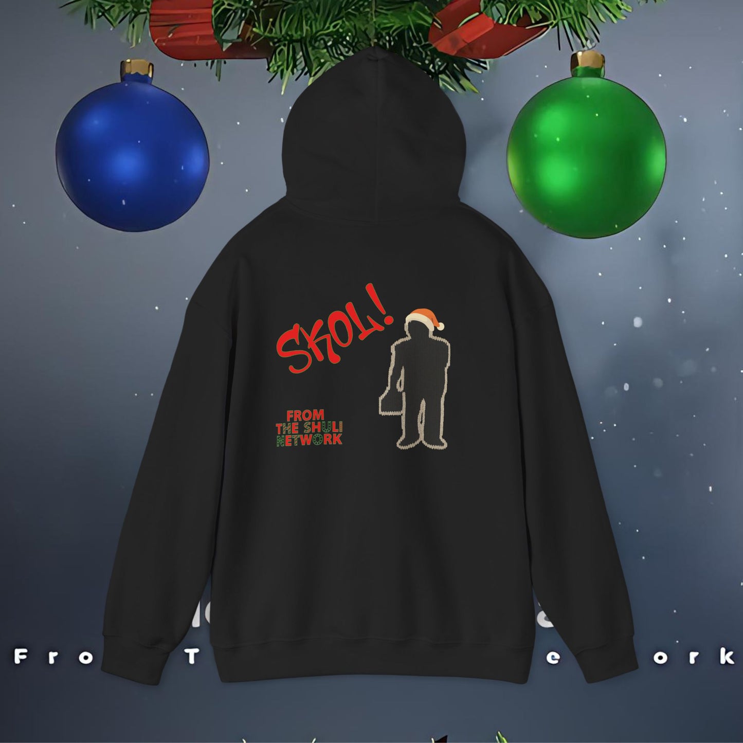 Merry Sessmas Hoodie – Festive "Skol" Holiday Graphic Sweatshirt