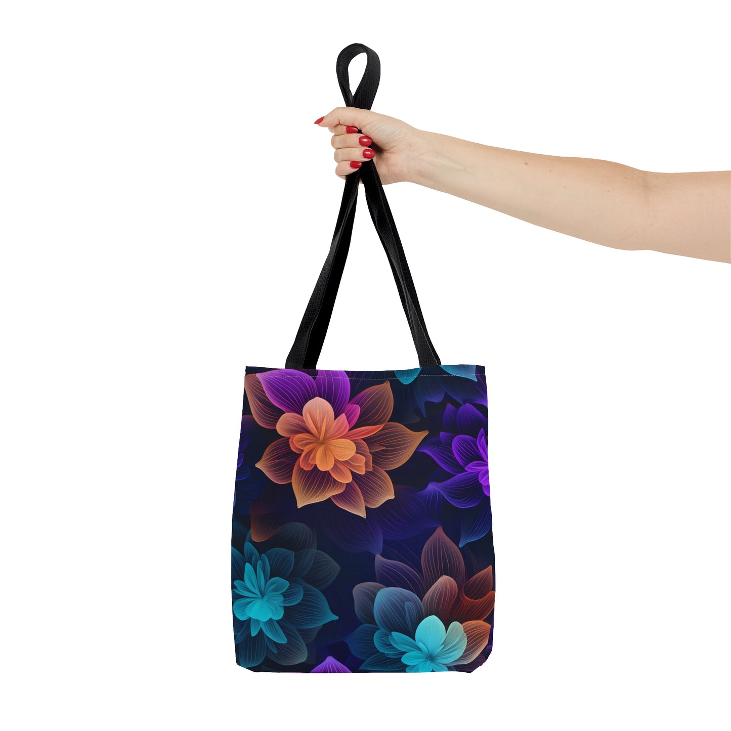 Playful Neon Garden All Over Print Tote Bag