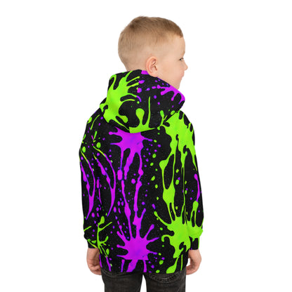 Splatter Squad: Paint Party Hoodie for Kids (AOP)