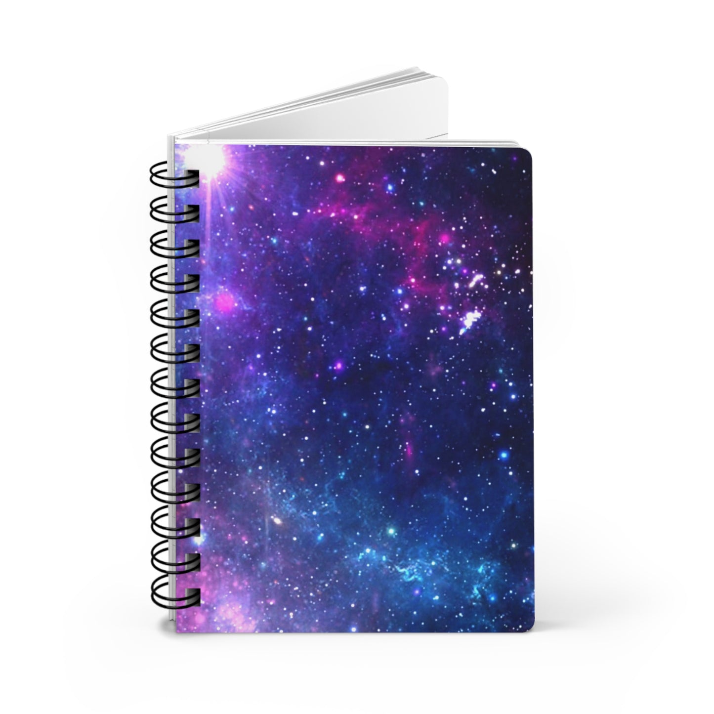 Purple Beyond the Stars Outer Space Out of this World Spiral Bound Journal