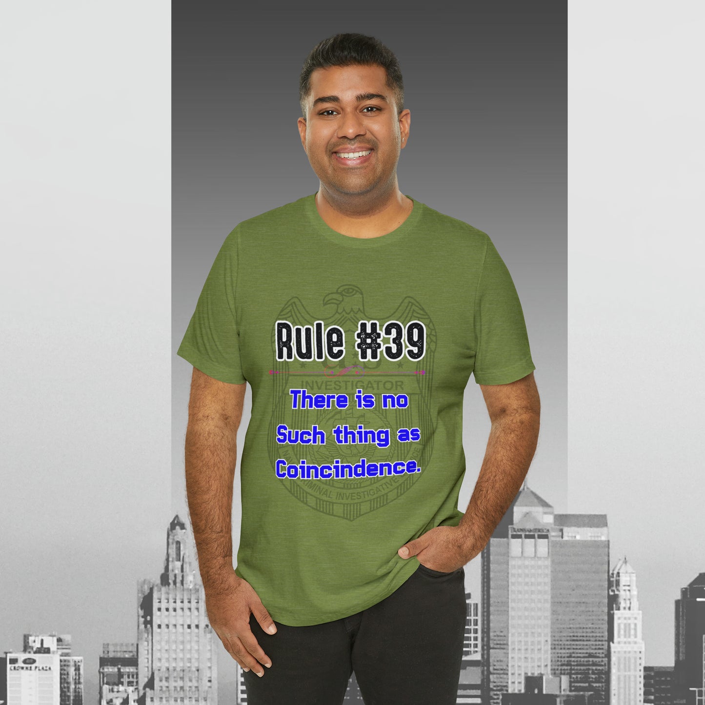 Rules of Gibbs #39 There is no such thing as a Coincidence Unisex Jersey Short Sleeve Tee