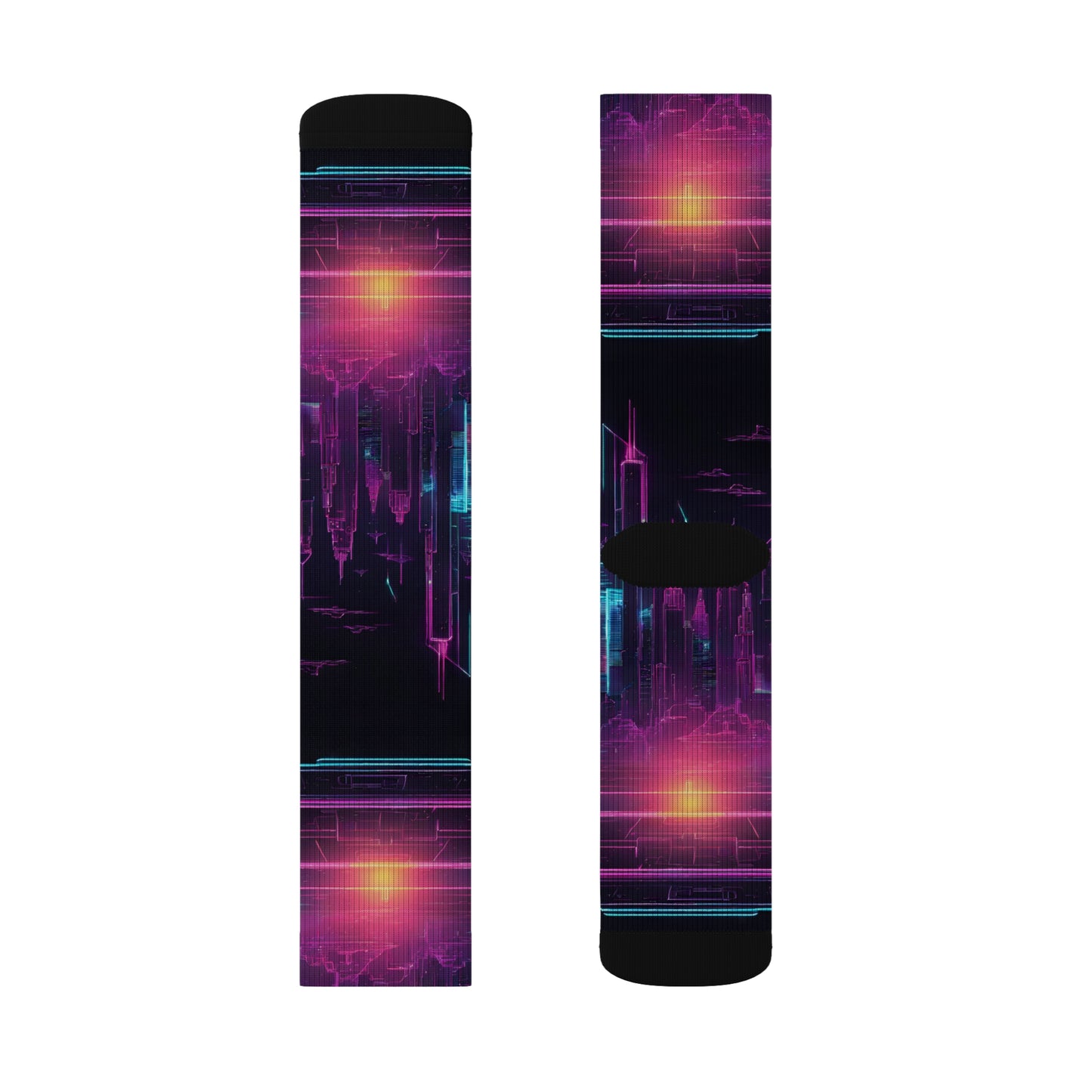 Vibrant Sublimation Socks, Colorful Athletic Socks, Trendy Fashion Accessories, Unique Gift for Her, Cosmic Patterned Socks