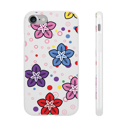 Retro Colorful Flowers Flexi Cases for IPhone and Samsung